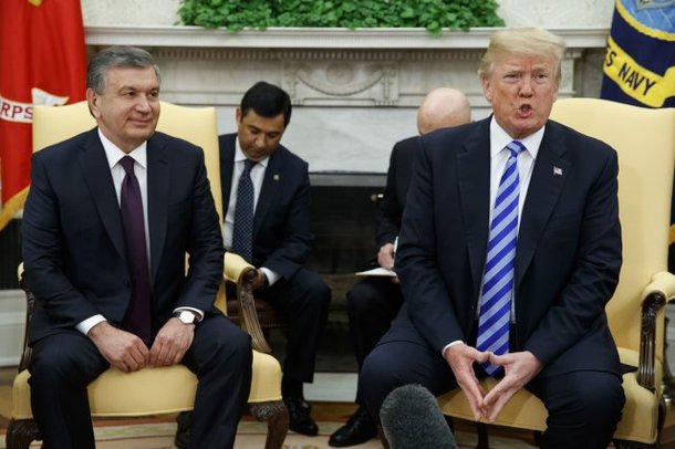 Trump US Uzbekistan