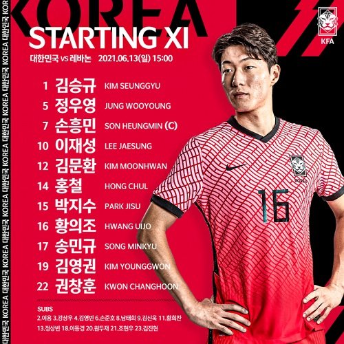 ì†í¥ë¯¼ í™©ì˜ì¡° Wc 2ì°¨ì˜ˆì„  ë ˆë°