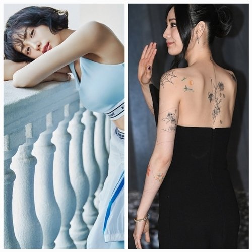 나나, 타투 어디 갔어…지우개로 싹 밀었네? 핑크 스포티룩에 시선 집중