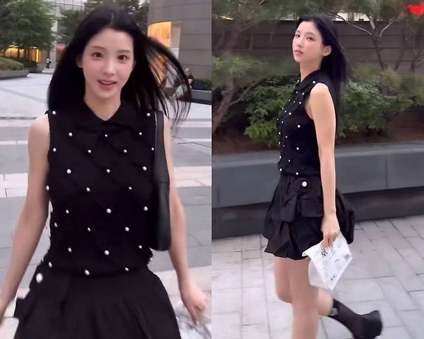 강석우 딸 강다은, 블랙 진주 셋업에 분위기 싹쓸이…걸리시 무드 끝판왕