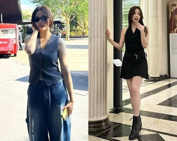 신세경, 싱가포르에서도 압도적 아우라…&apos;블랙 드레스로 미술관 접수&apos;
