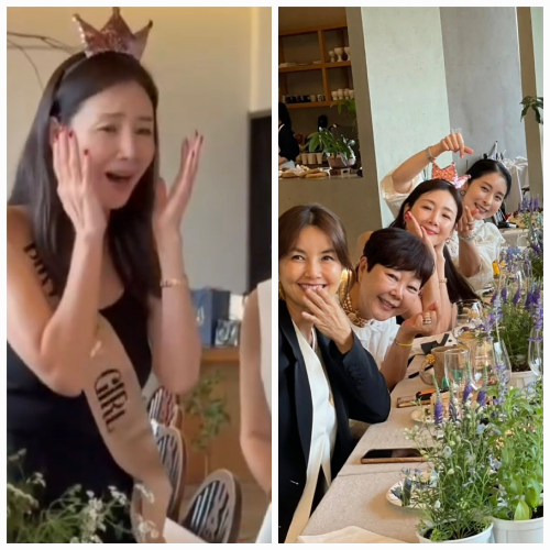 다 합쳐 몇백 살…미녀 군단, 최지우 생일에 다시 뭉쳤다