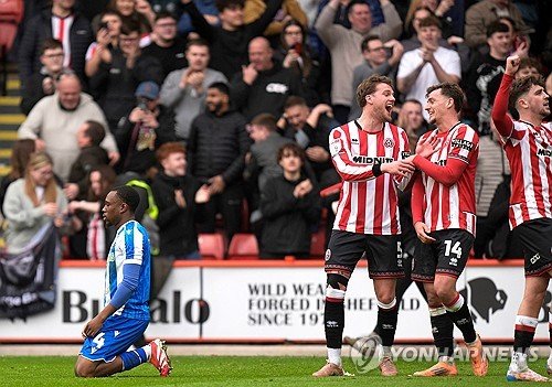 Sheffield United v Sheffield Wednesday 경기 장면(네이트 뉴스 제공 이미지)