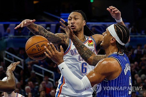 오클라호마시티 썬더와 올랜도 매직 경기 장면