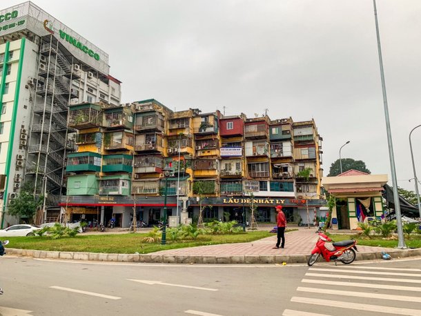베트남의 서민들이 주로 거주하는 아파트. 최근 지어지는 아파트들은 더 신식으로 지어지곤 한다. /하노이=이미지 기자