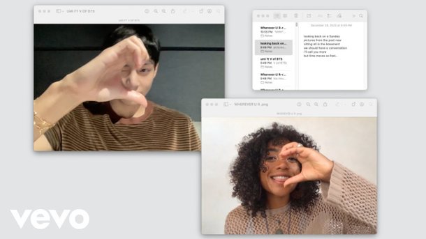 美 Umi em colaboração com o BTS V "Sinta o poder da comunidade novamente"