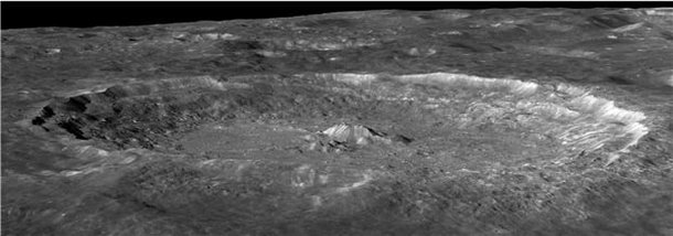 다누리 고해상도카메라로 촬영한 달 티코 충돌구Tycho Crater./한국항공우주연구원