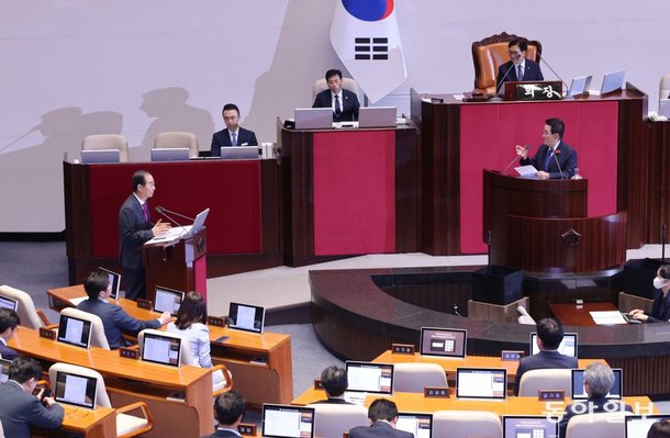 〈정치〉  국회 정치분야 대정부질문 - 박지원