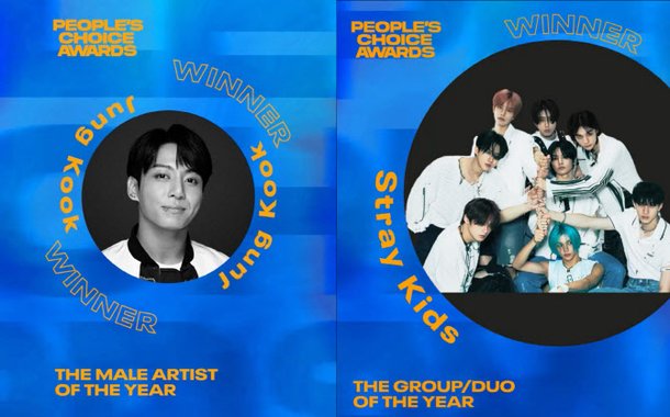 BTS Jungkook e Stray Kids recebem honras do People's Choice dos EUA