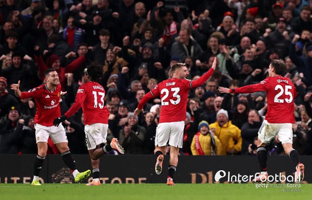 네이트 스포츠에 게재된 맨유-뉴캐슬전 관련 이미지