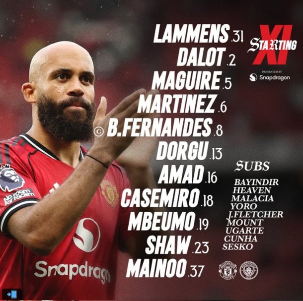 맨체스터 더비 라인업 관련 이미지