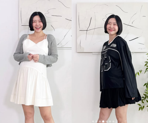 &apos;예비 엄마&apos; 레이디제인, 상큼 발랄 &apos;임산부 룩&apos; 화제