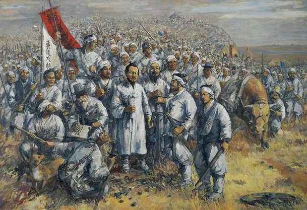 혁명적인 전쟁 전투 그림