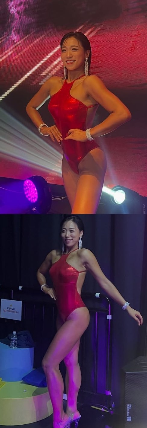 이미도, 한 달 반 만에 몸매 美쳤다…피트니스 대회서 근육질 보디라인