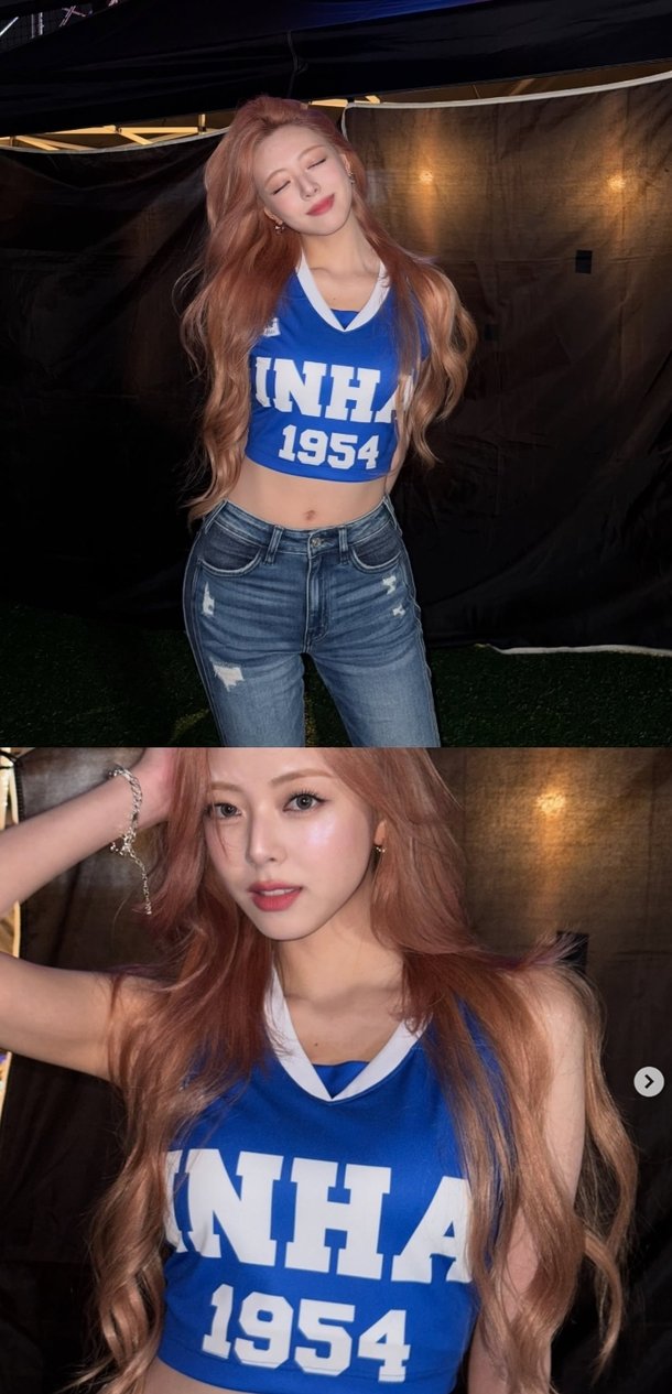 ITZY 유나, &apos;유고걸&apos; 이어 화제된 대학축제 청바지 핏…역대급 골반라인