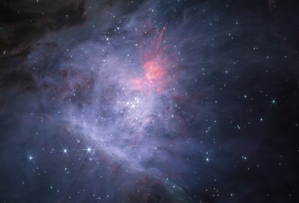 제임스웹우주망원경 근적외선카메라의 단파장 필터로 찍은 오리온성운. 전례 없는 고화질의 이 사진엔 2800여개의 어린 별이 포함돼 있다. Mark McCaughrean amp; Sam Pearson