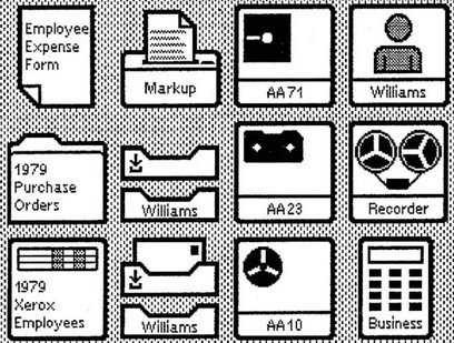제록스팰로알토연구소가 개발한 그래픽사용자환경을 1979년 당시 구현한 화면이다. 이런 사용자 환경 이전에는 텍스트와 수식을 입력하는 복잡한 명령어로 컴퓨터를 작동했다.