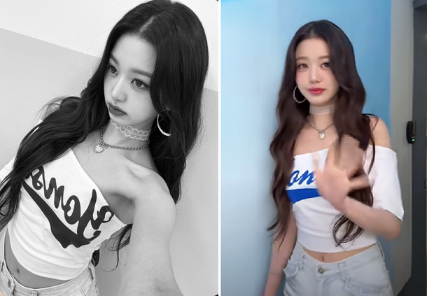 영리한 장원영, SNS에 흑백 사진 올려