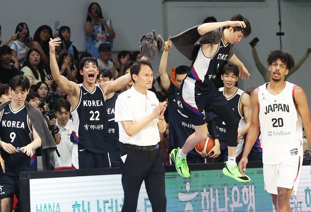 FIBA 아시아컵 8강 대비 훈련 중인 한국 대표팀