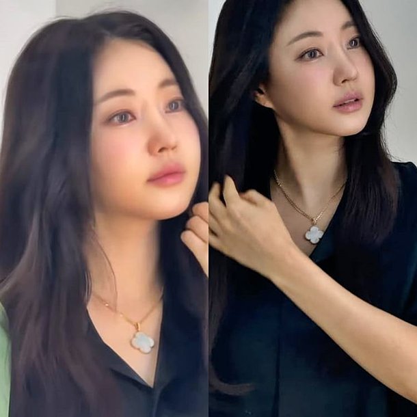 김사랑, 살짝 오른 볼살이 귀여워…오늘 핑크 렌즈