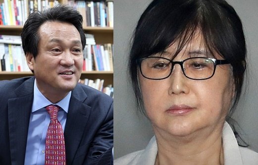 안민석 더불어민주당 의원(좌), 최순실씨(우) [중앙포토]