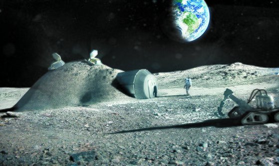 유럽우주국ESA이 구상 중인 달기지의 상상도. [사진 ESA]
