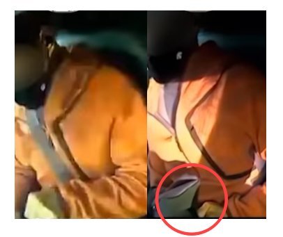 지난 3월 20일 경기도 부천에서 택시에 탑승한 한 남성이 콘솔박스를 열어 지갑 속 현금을 털어가는 모습. 자료 유튜브채널 한문철 TV 캡처