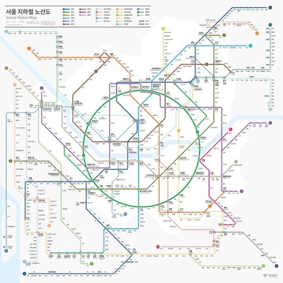 서울 지하철 새 노선도.서울시=뉴시스