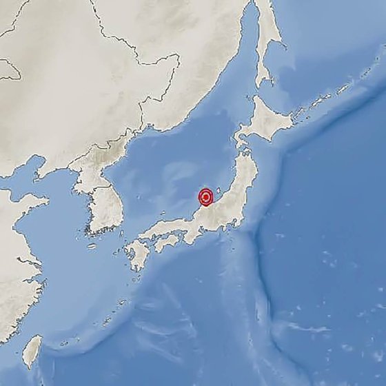 지진이 발생한 일본 이시카와현 지역. 사진 기상청