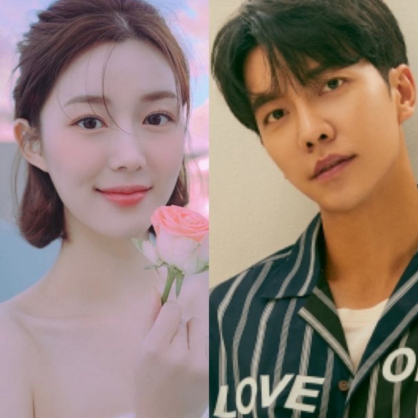 배우 이다인(왼쪽)과 이승기.