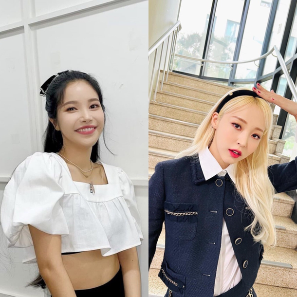 마마무 문별·솔라, 해와 달의 만남 [SE☆포토]