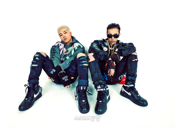 소속사와의 전속계약 만료가 공표된 지드래곤(오른쪽)과 태양. YG엔터테인먼트 제공