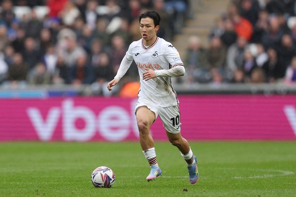 스완지 시티 대 프레스턴 노스 엔드 경기 관련 이미지