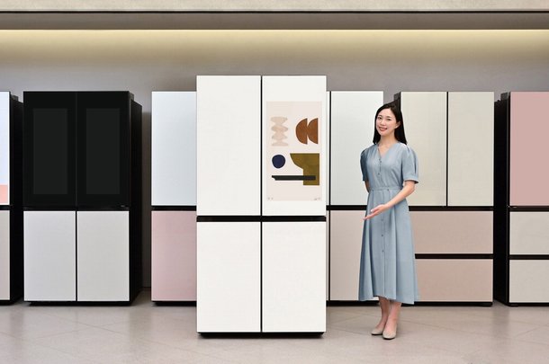 [포토] 용량 늘린 삼성 비스포크 AI 패밀리허브 냉장고