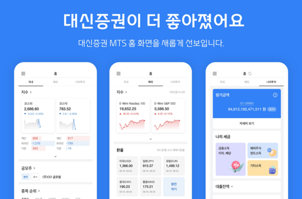 대신증권, MTS 사이보스·크레온 개편