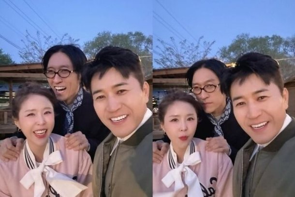 새신랑 김종민, 신혼여행 안 갔나?…신지 SNS서 포착 [MD★스타]