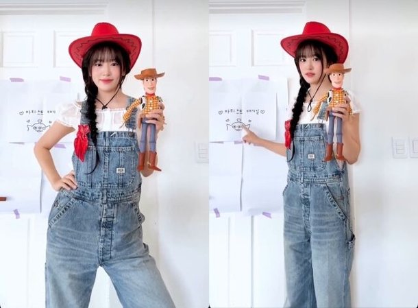 안유진, 제시가 현실로…카우걸 변신에 귀여움 한도 초과