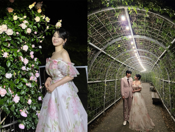김소현♥손준호, 장미 드레스 입고 손준호와 다정 투샷