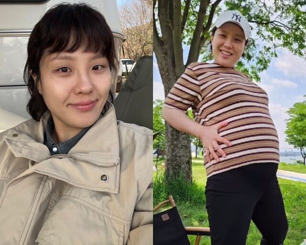 &apos;103kg→58kg&apos; 권미진, 셋째 임신 25주차인데…벌써 막달급 D라인