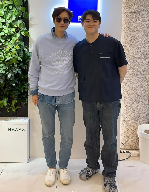 &apos;건강 이상설&apos; 고지용, 강남 피부과 시술 볼살 오른 모습 좋아요
