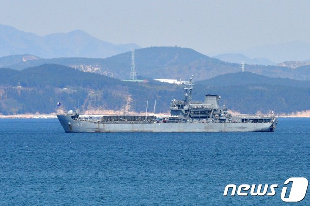 화재 진압 직후 향로봉함