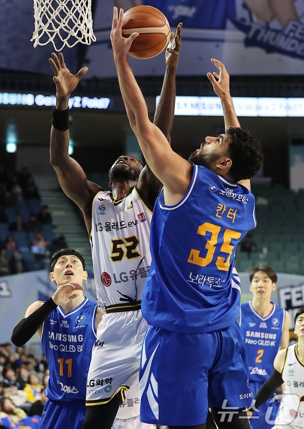 서울 삼성 썬더스 vs 창원 LG 세이커스 리바운드 경합