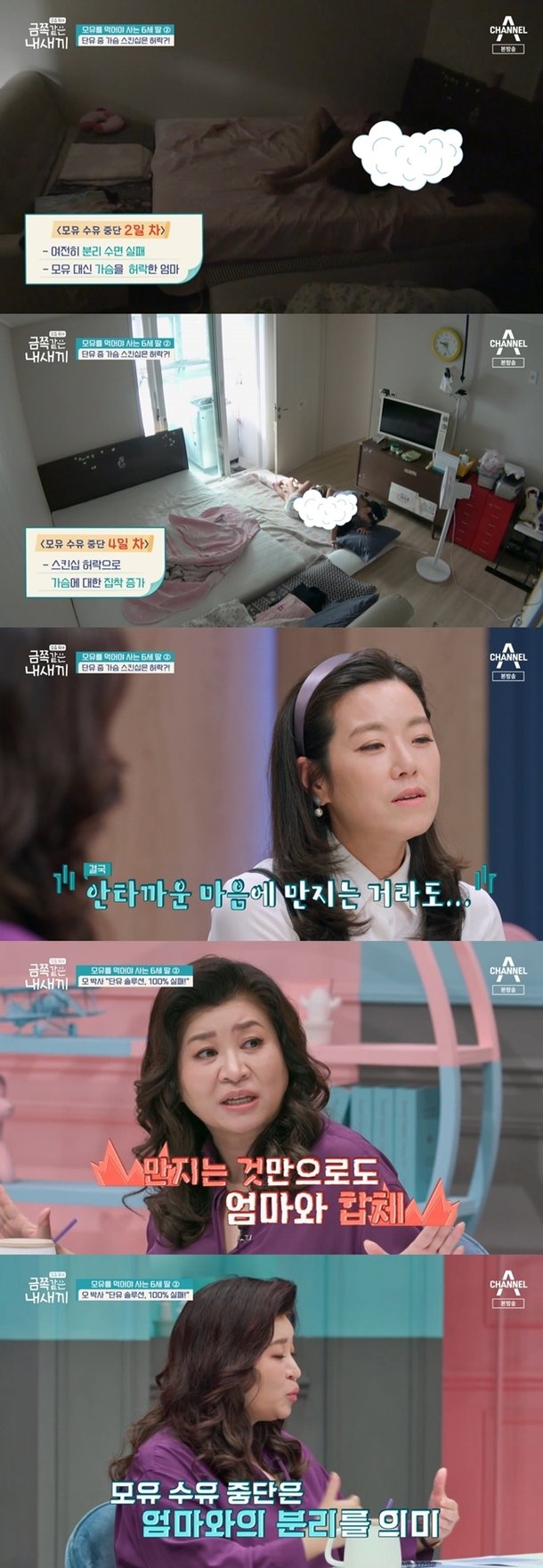 모유 중단 후 엄마 가슴 찾는 금쪽이…오은영 