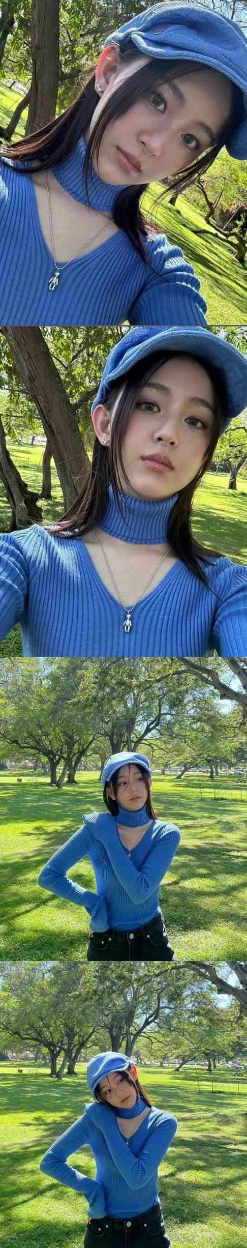 박지후 아이돌인줄, 청량한 블루룩으로 뽐낸 인형 비주얼 : 네이트 연예