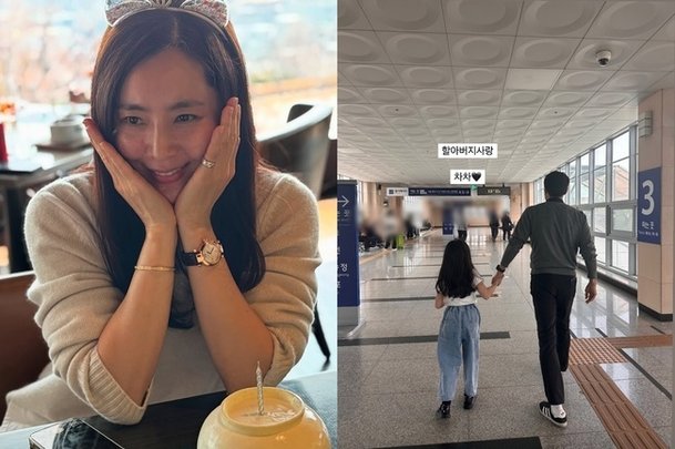 한채아, 딸+시부 차범근 다정한 투삿에 뭉클 할아버지 사랑