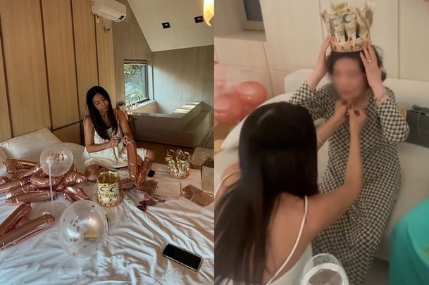황신혜, 母 위해 용돈 왕관 제작…스케일 다른 어버이날 이벤트