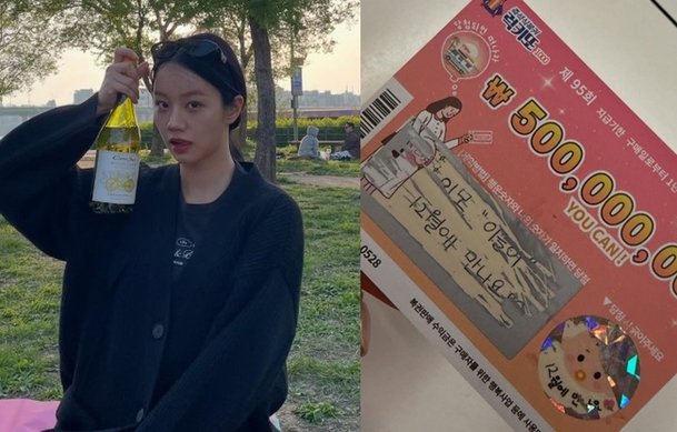 혜리 깜짝 경사 이모 곧 만나요 조카 생긴 기쁨에 술병 들고 피크닉