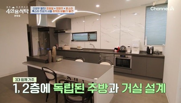 신성우, 3층 집공개 2층에 주방 따로, 母와 함께 살려고 지은 집 (4인용식탁)