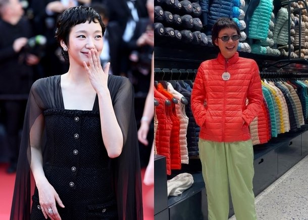 김고은, &apos;노출 금지&apos; 칸 드레스 벗고 민낯 활보…청순+러블리 매력 가득