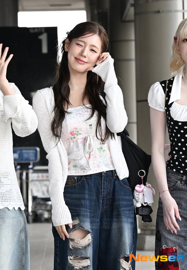 아이들 미연, 앙큼한 윙크 볼하트 [포토엔HD]
